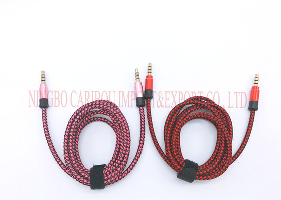 3,5 connecteur câble/3,5 en aluminium coloré de câble de stéréo d'extension d'audio