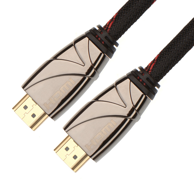 Câble rond de la grande vitesse HDMI de garantie de 1 an longueur de 1 M avec 3D 4K 1.4V 2.0V